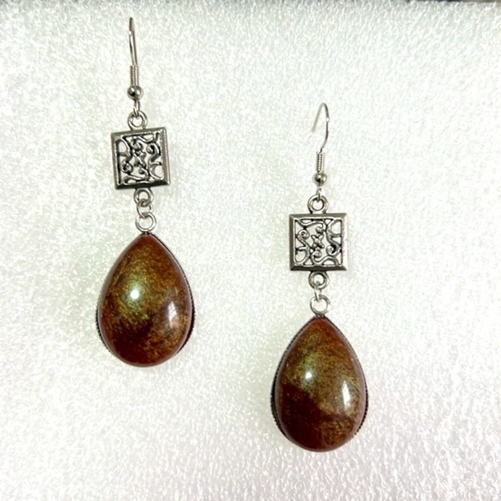 24032 Dark Brown Earrings